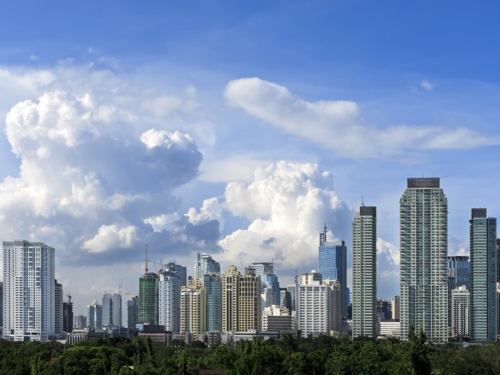 Makati city skyline